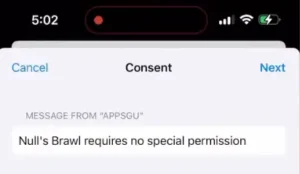 Nulls Brawl iOS IPA 7 Aba Consentimento