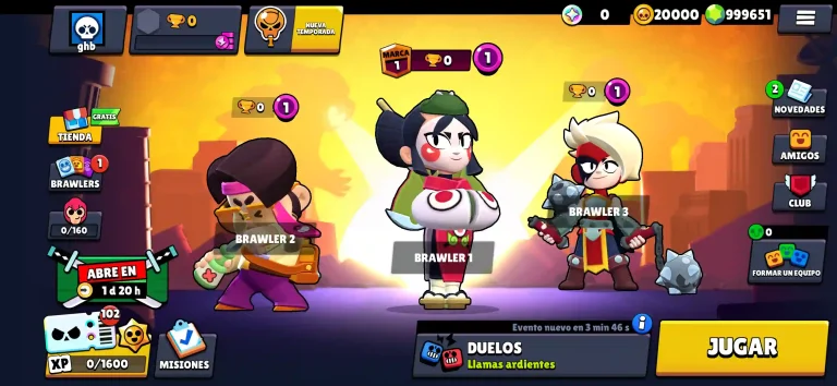 Nulls Brawl v61.249 17 Lutadores desbloqueados